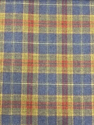 Chess balmoral Fabric Colour.thistle Blue 7.5mtrs - Image 1 of 4
