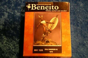 54MM ZULU WARS F.M.BENEITO ZULU WARRIOR # 2 1879 # MD / 120 - Bild 1 von 1
