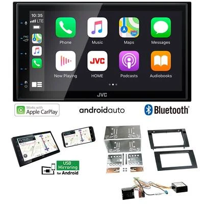 JVC Autoradio Apple CarPlay Android für Seat Exeo ab 2009 schwarz inkl Canbus - Bild 1 von 4
