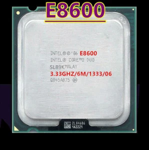 Intel Core 2 Duo E8600 3.33GHz Dual Core Socket T 775 CPU Processor - Bild 1 von 2