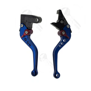 Blue CNC Shorty Brake & Clutch Levers Triumph Daytona Speed Rocket Control Hand - Picture 1 of 4