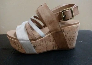 Antelope Woman's Leather Wedge Sandals Size 36 - Picture 1 of 4