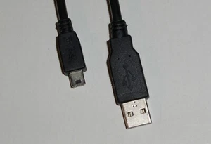 USB A to mini B cable for scanners, digital cameras, card readers... etc. (OEM) - Picture 1 of 5
