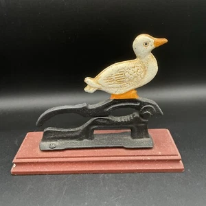 Vintage Collectible - Old Fashioned Cast Iron White Duck Nutcracker - Picture 1 of 8