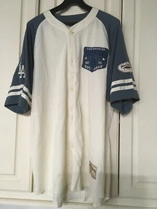 LA Dodgers Lee Sport White Jersey Size Large - Picture 1 of 3