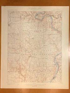 original 1902 USGS map Kittanning, Ford City, Manorville, East Brady, FeneltonPA - Picture 1 of 12