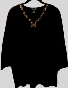 Denim & Co. 3/4 Sleeve Knit Top in Size Large - Picture 1 of 3