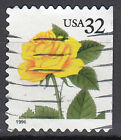 USA gestempelt 32c Rose gelb Blume Pflanze Flora NaturJahrgang 1996 / 5022