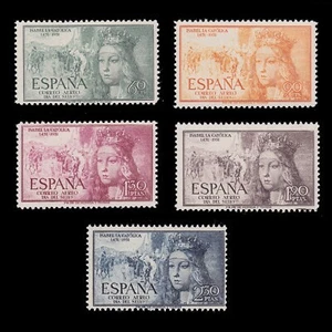 ESPAÑA.1951.CENT. ISABEL LA CATÓLICA MNH.Edifil 1097-1101 + OBSEQUIO - Imagen 1 de 4