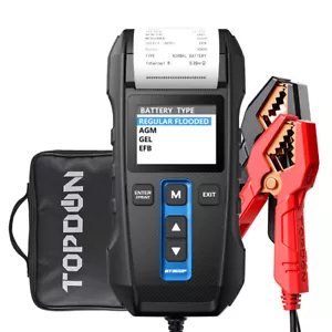 TOPDON BT300P Auto Batterietester Testgerät Prüfer mit Eingebaut Drucker 12V/24V - Bild 1 von 12