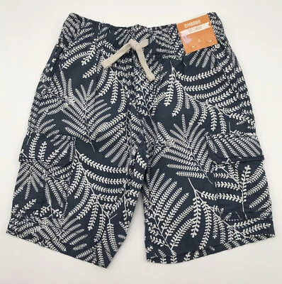 Pantalones Cortos Gymboree Safari Ranger Carga Niños 5 Azul Blanco Hoja Octubre 2017 NUEVO Foto 1 de 4