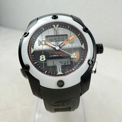 HELIX ANA-DIGI 双时间报警计时码表计时器 日本 MOV'T 男式手表  — 第 1/4 张图片