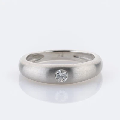 Ring aus Platin mit 0.10ct Diamant - Bild 1 von 4