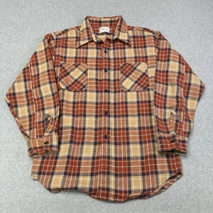 Camicia flanella uomo vintage BIG MAC anni 70 da lavoro taglia XL con bottoni JC Penney - Foto 1 di 7