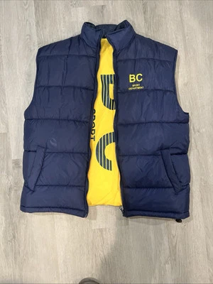 BC Sport Department Men’s Large Reversible Vest Blue Yellow Great Condition - Image 1 of 4
