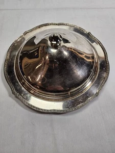 Silber Teller bedeckt Servierschale Schale mit Deckel #1450 E.P.N.S. - Bild 1 von 11