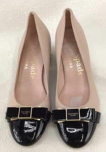 Zapatos de salón Kate Spade New York Bowdie de cuero EE. UU. 6B (Y038) - Imagen 1 de 6