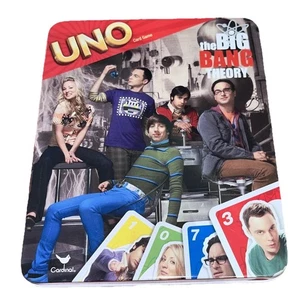 The Big Bang Theory UNO Card Game Deck Complete In Collectors Tin 2012 Mattel A2 - Picture 1 of 3