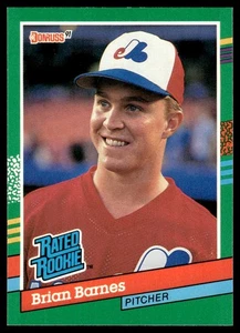 1991 Donruss Brian Barnes Rookie Montreal Expos #415 - Picture 1 of 2