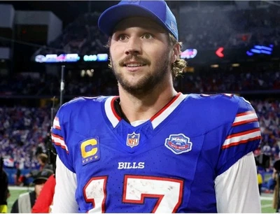 GOLD LOGO SHIELD JERSEY PATCH ALLEN BARKLEY SURTAIN DANIELS VERSE BILLS EAGLES