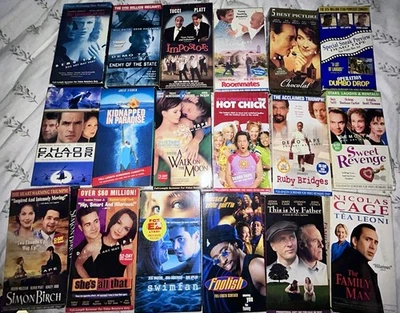 Lot Of 18 Promo/Screener VHS Tape Lot, Rare HTF Demo VHS Video Store - Image 1 of 4