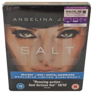 ANGELINA JOLIE in SALT Bluray LIMITED EDITION STEELBOOK NEW & RARE OOP/OOS - Picture 1 of 8
