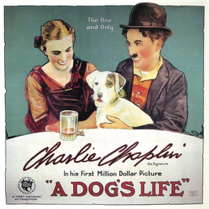 La vida de un perro (1918) Charlie Chaplin cartel impreso de la película - Imagen 1 de 1