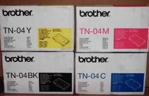Brother Toner Set TN-04BK TN-04C TN-04M TN-04Y für HL 2700CN MFC 9420CN OVP A - Picture 1 of 2