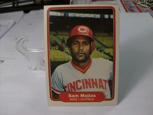 1982 Fleer Baseball  #75 - Sam Mejias - Cincinnati Reds  82-881 - Picture 1 of 2