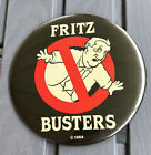 Anti Fritz (Mondale) Busters 1984 Ronald Reagan Easel Button Pin Pinback PB40