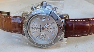 New Montblanc 7034 Meisterstuck Chrono 41mm Auto Steel Mens Watch - Picture 1 of 8