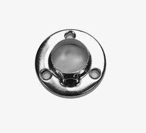 100 X Armadio Asta Prese CP Cromato 25mm 2.5cm Con Tiene Vite - Nuovo Quelli - Bild 1 von 1