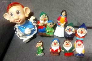 Biancaneve e i 7 nani Disney Cucciolo lamp Ledra Plastic RUBBER GOMMA toys - Foto 1 di 1