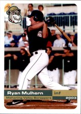 2003 Mahoning Valley Scrappers Grandstand #16 Ryan Mulhern Highlands Ranch CO