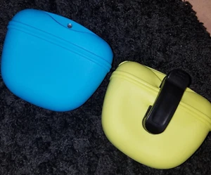 2Pc Silicone Dog Treat Pouch Training Bag Portable Magnetic Closure Waist Clip - Picture 1 of 11
