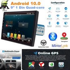 9" 1 Din Android 10.0 Car Stereo Radio GPS Navigation WiFi/Hotspot/Bluetooth Kit