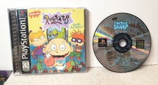 RUGRATS SEARCH FOR REPTAR PS1 PLAYSTATION 1 BLACK LABEL COMPLETE W/ REGISTRATION