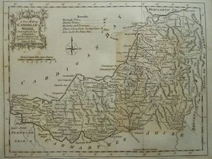 c1764 Original Wales Antique County Map of CARDIGANSHIRE by Thomas Kitchin - Picture 1 of 4