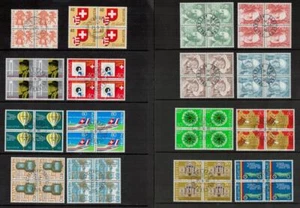 Switzerland 1977 - 1980 Period. Blocks of CTO Stamps. Includes Used. Cat app £66 - Picture 1 of 1