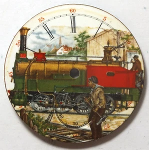 Hampden 18 Size 0-8-0 Steam Locomotive Train Pocket Watch Porcelain Dial LW435 - Picture 1 of 4