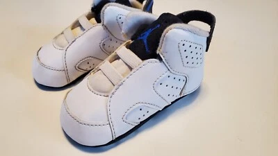 Nike Air Jordan 6 Retro Ez On Bootie (TD) Blanco/Azul Zapatos Talla 3C  Foto 1 de 4