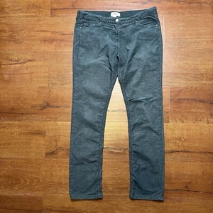 Etoile Isabel Marantz Pants 3 Green Velvet Corduroy Skinny Leg City Casual Alt - Picture 1 of 17