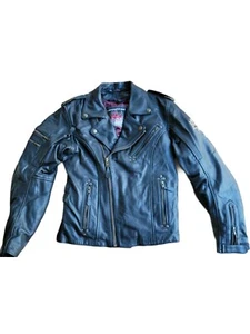 Pokerun Marilyn Motorcycle Womens Leather Jacket Size S  - Picture 1 of 7
