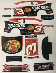 Custom 2022 Austin Dillon #3 Bass Pro Shop 1/64 Scale NASCAR Peel & Stick Decals - Picture 1 of 1