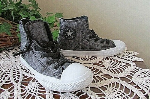 converse all star chuck taylor shimmer glitter junior ragazze scintillanti alte 2