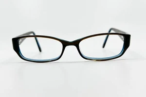 Coach Nuala 2019 Brown Blue Rectangular Eyeglasses Frames 50-16 135 Women 29 - Picture 1 of 8