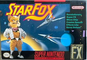 OTTIMO GIOCO "STARFOX" SUPER NINTENDO SNES IN SCATOLA ORIGINALE COMPLETO CIB - Foto 1 di 4