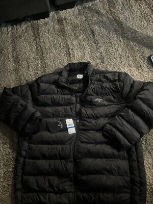 Callaway Golf Mens XL Full Zip Puffer Jacket Black  New $95 Nwt Foto 1 de 4