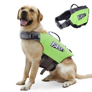 Dog Life Jacket Pet Safety Vest Lifesaver Swim Boating Float Aid Buoyancy Jacket - Picture 1 of 15