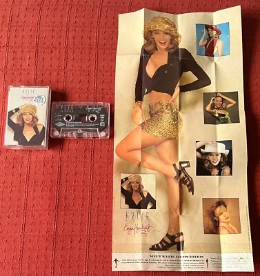KYLIE MINOGUE - UK CASSETTE TAPE - ENJOY YOURSELF - WITH RARE GIANT POSTER - Image 1 of 4